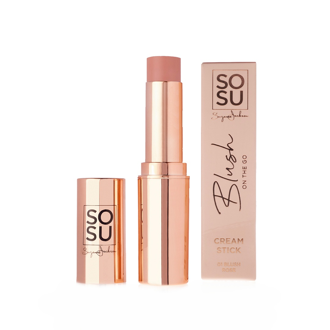 SOSU Cosmetics Blush On The Go tvářenka v tyčince Rose 7 g SOSU