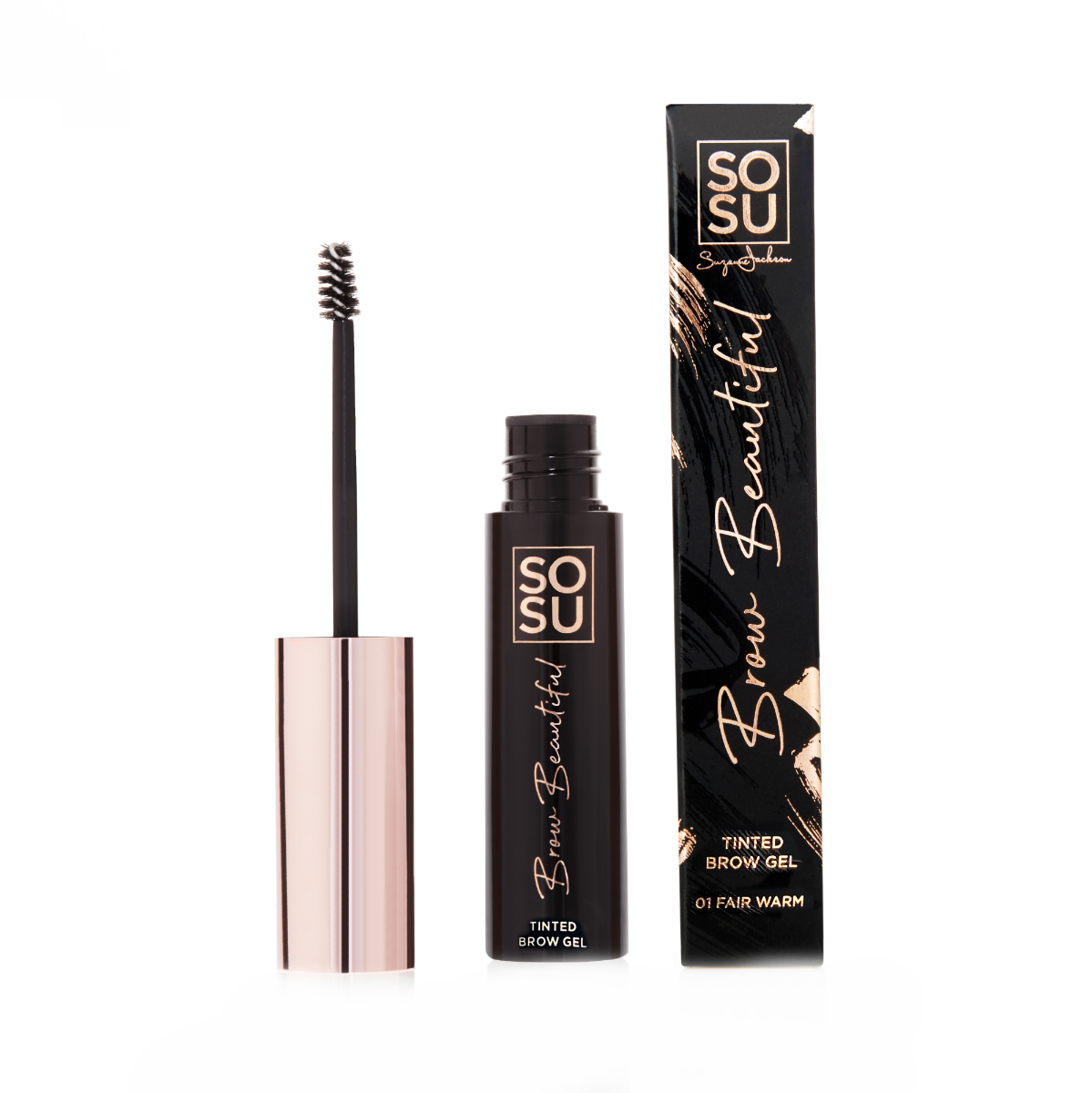 SOSU Cosmetics Brow Beautiful Gel na obočí 01 Fair Warm 5 ml SOSU