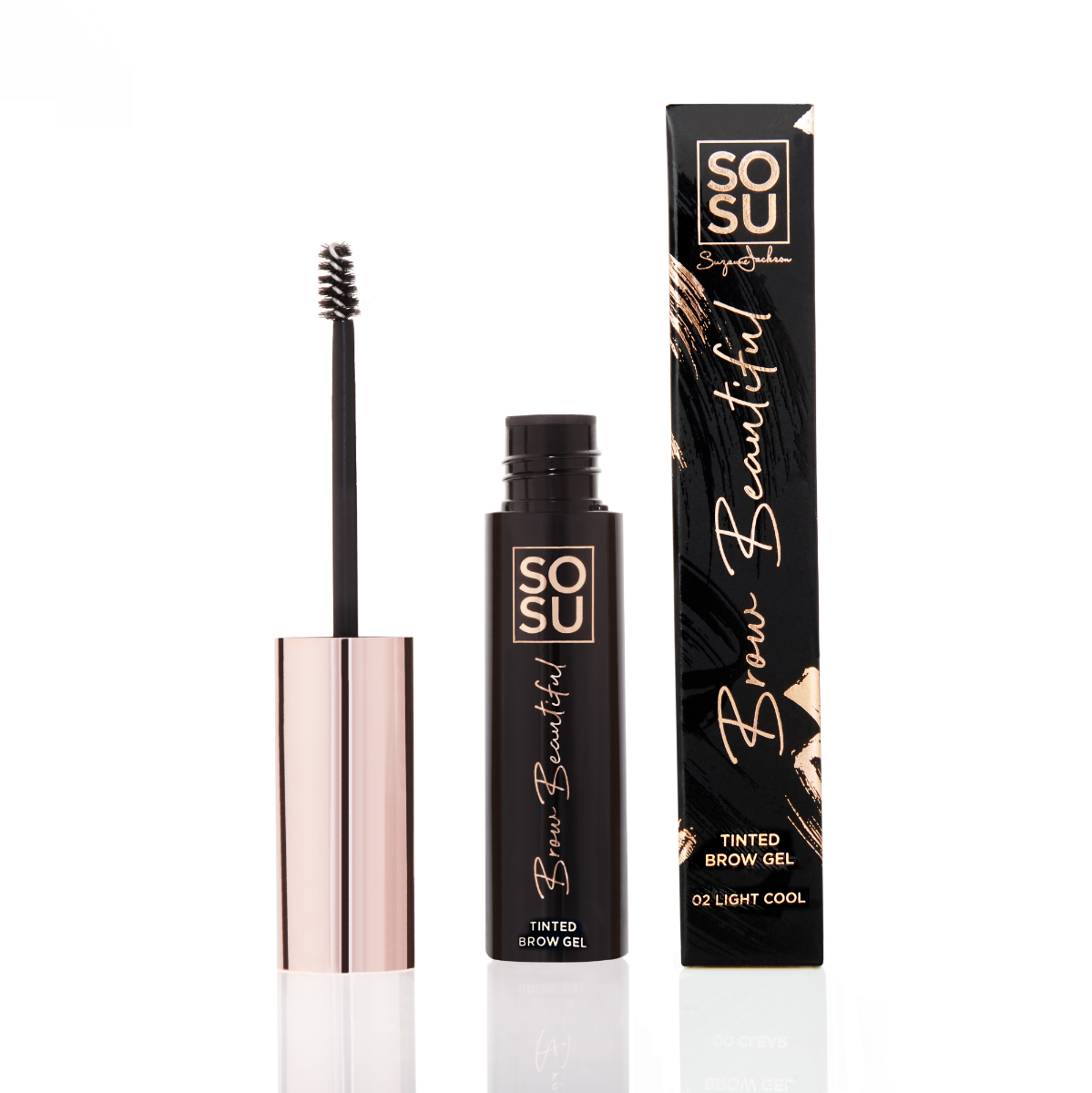 SOSU Cosmetics Brow Beautiful Gel na obočí 02 Light Cool 5 ml SOSU