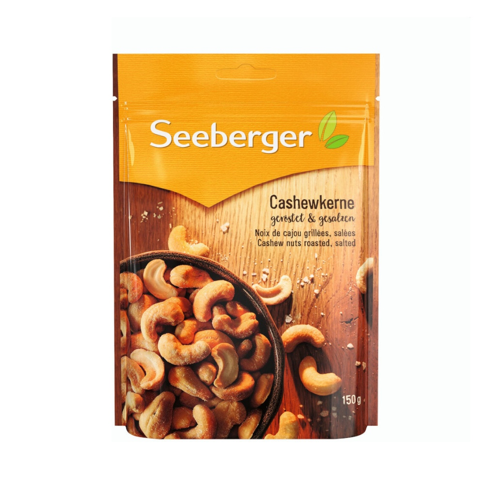 Seeberger Kešu oříšky pražené a solené 150 g Seeberger