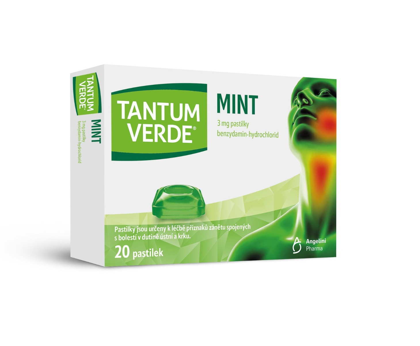 Tantum verde Mint 3 mg 20 pastilek Tantum verde
