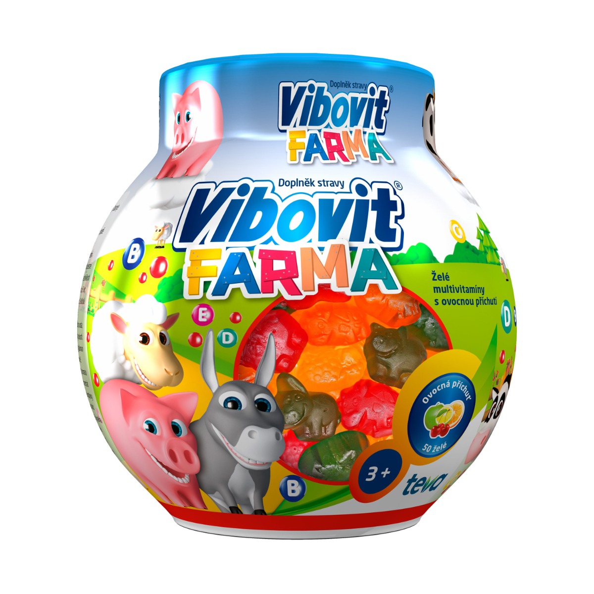 Vibovit FARMA želé multivitamíny 50 ks Vibovit