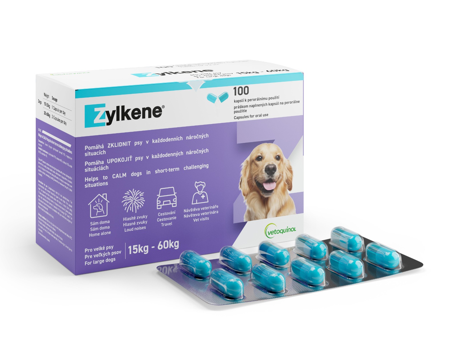 Zylkene pro velké psy 15-60 kg 100 kapslí Zylkene