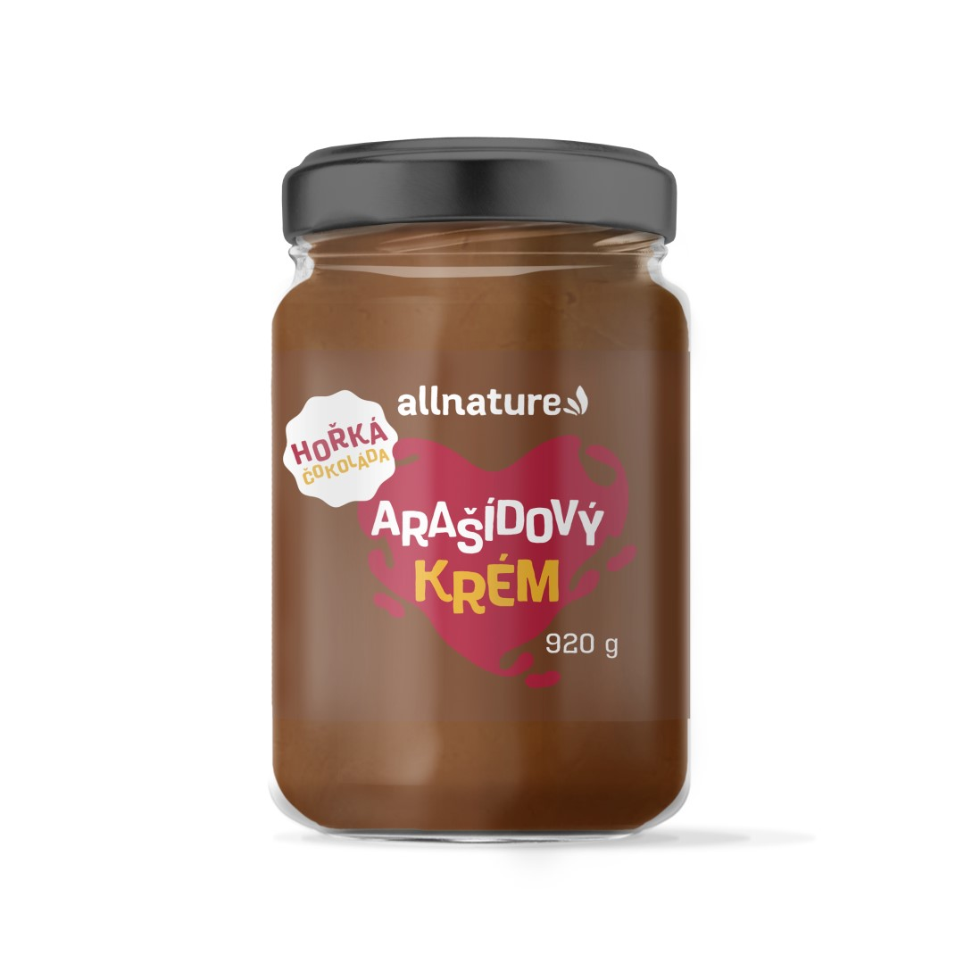 Allnature Arašídový krém hořká čokoláda 920 g Allnature