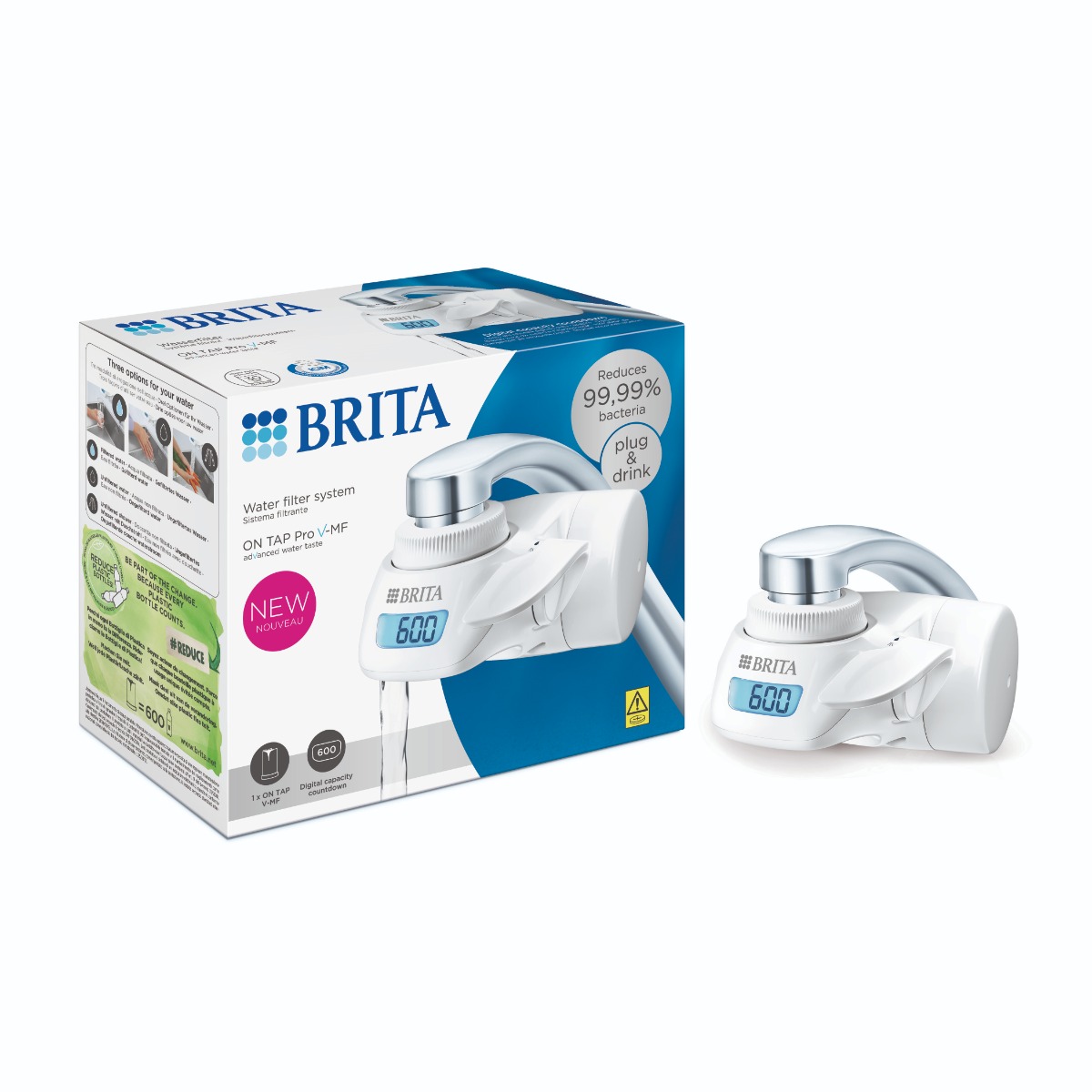 BRITA ON TAP Pro V-MF System vodní filtr na kohoutek s displejem BRITA