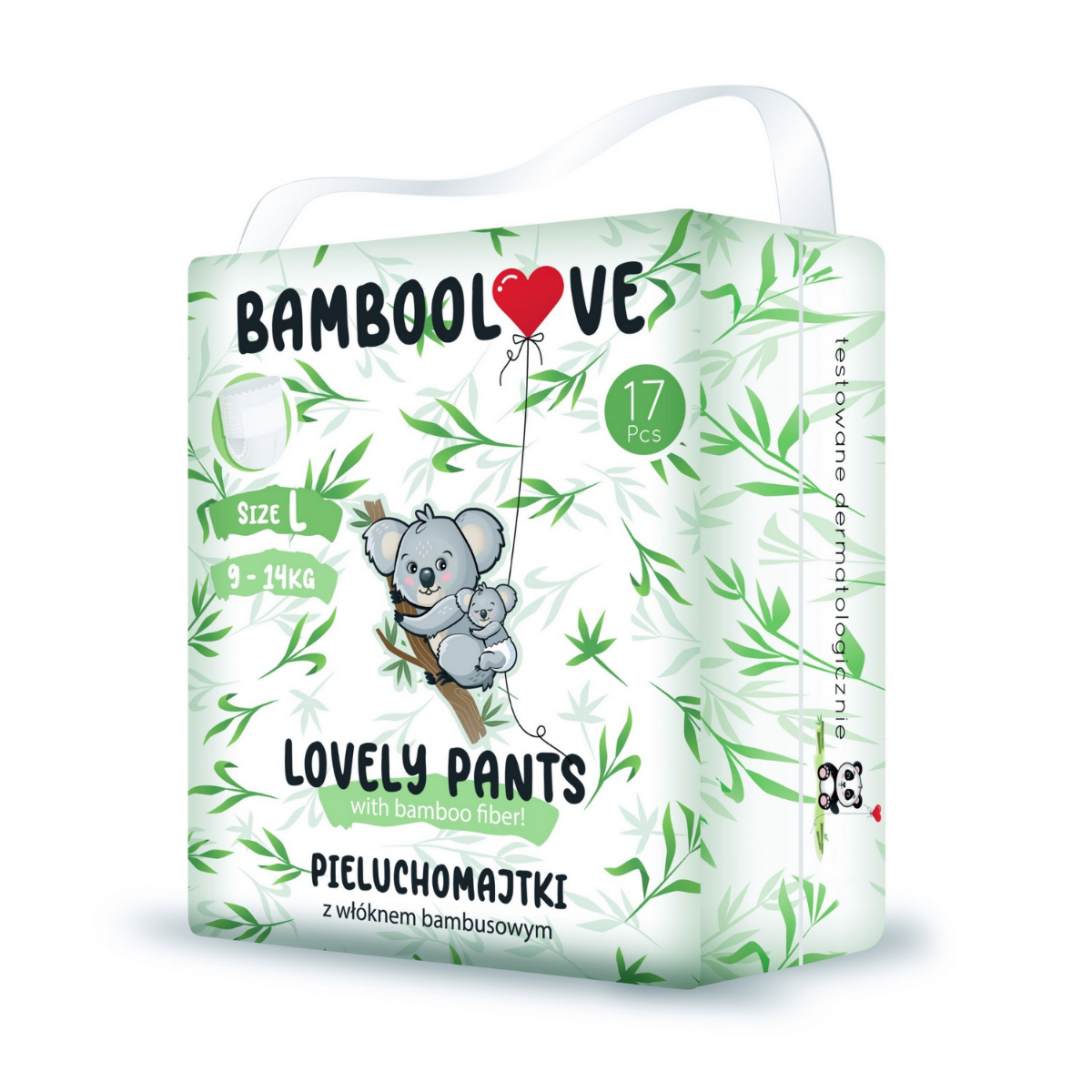 Bamboolove Plenkové kalhotky jednorázové Bambus vel. L 9-14 kg 17 ks Bamboolove