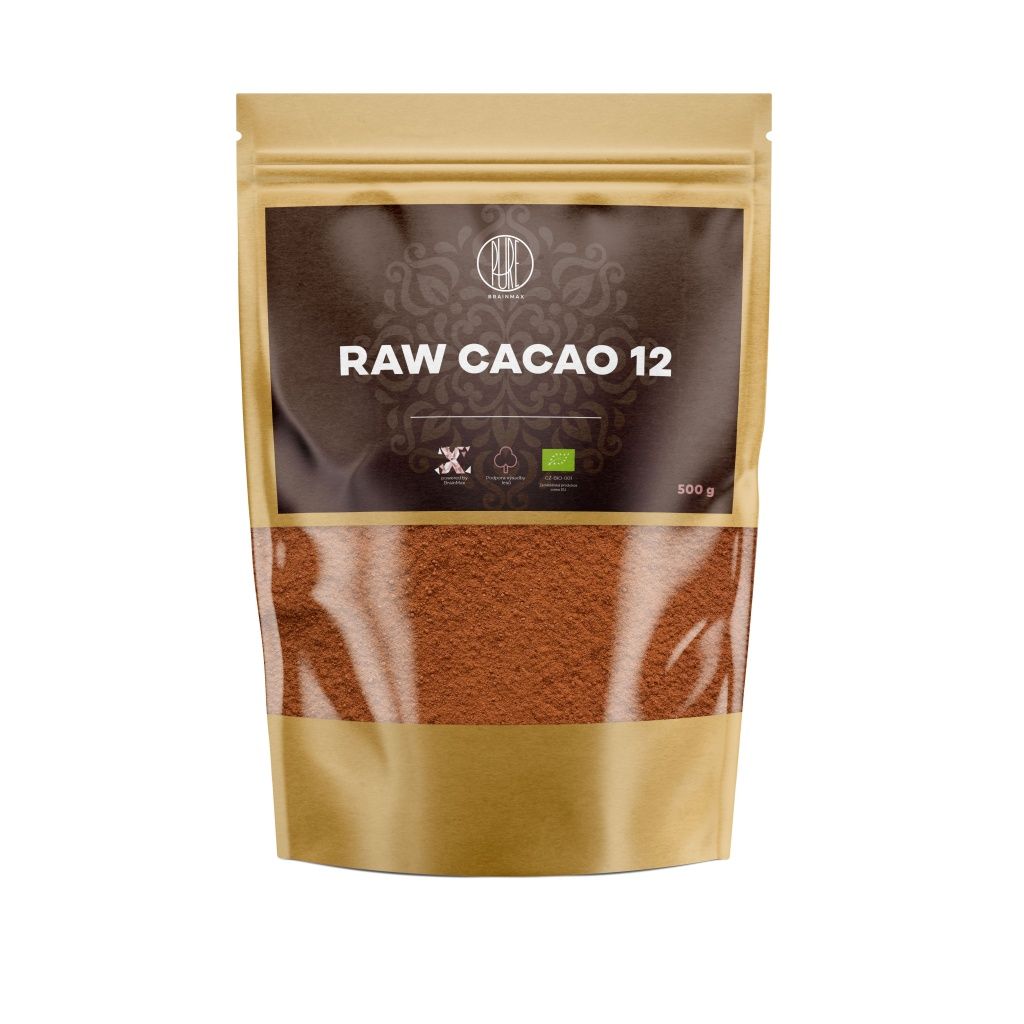 BrainMax Pure Raw Cacao 12 BIO 500 g BrainMax Pure