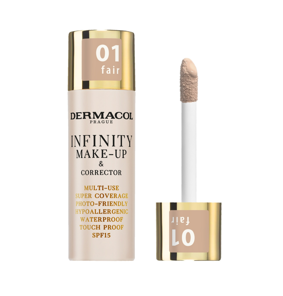 Dermacol Infinity make-up a korektor 01 fair 20 g Dermacol