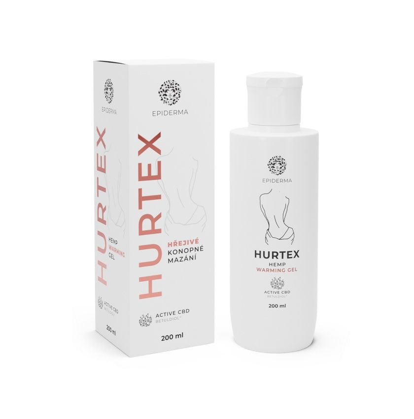 Epiderma Hurtex Hřejivé konopné mazání 200 ml Epiderma