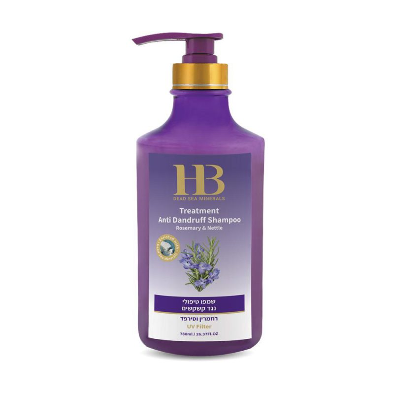 H&B Dead Sea Minerals Ošetřující šampon proti lupům Rozmarýn 780 ml H&B Dead Sea Minerals
