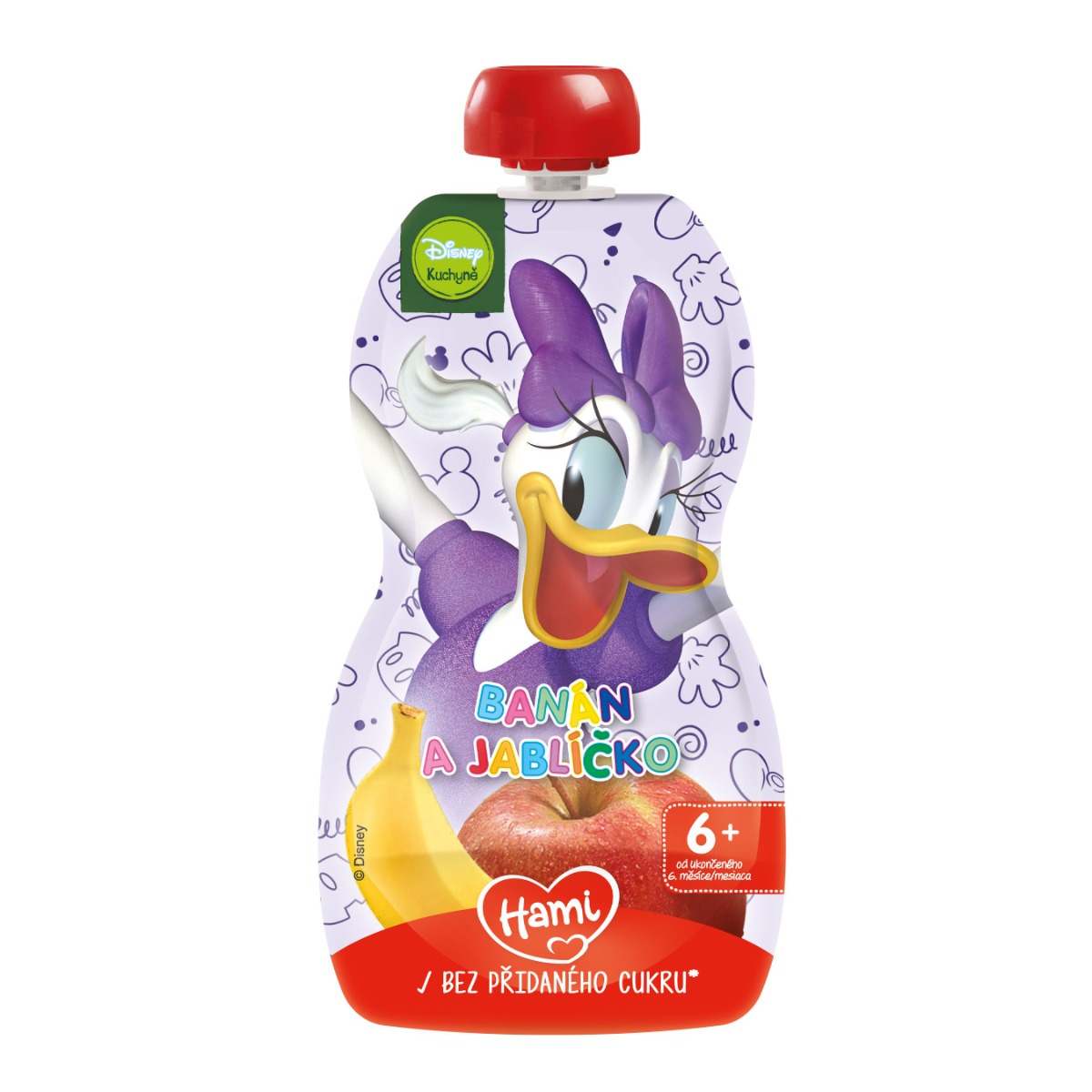 Hami Disney Daisy banán a jablíčko kapsička 110 g Hami