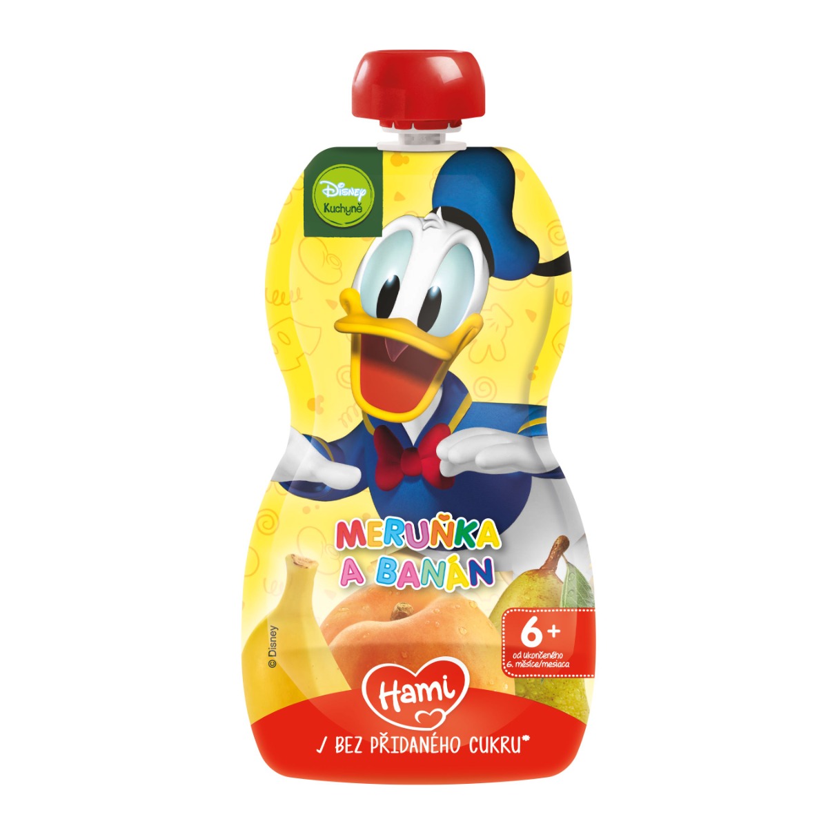 Hami Disney Donald meruňka a banán kapsička 110 g Hami