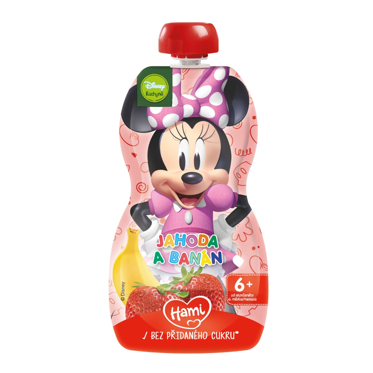 Hami Disney Minnie jahoda a banán kapsička 110 g Hami