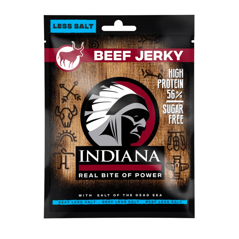 Indiana Jerky Beef Less Salt 25 g Indiana