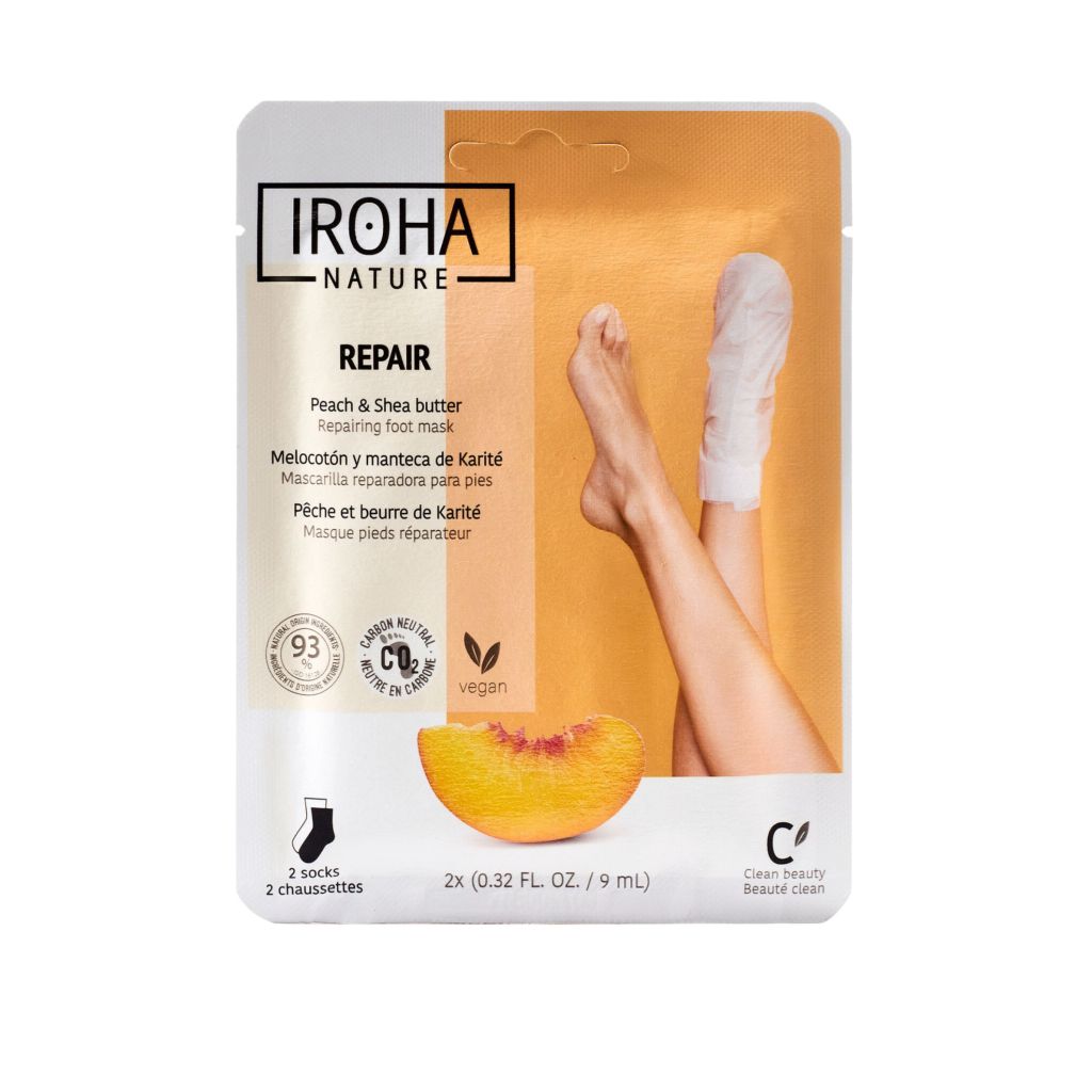 Iroha nature Regenerační maska na nohy Broskev 1 pár Iroha nature