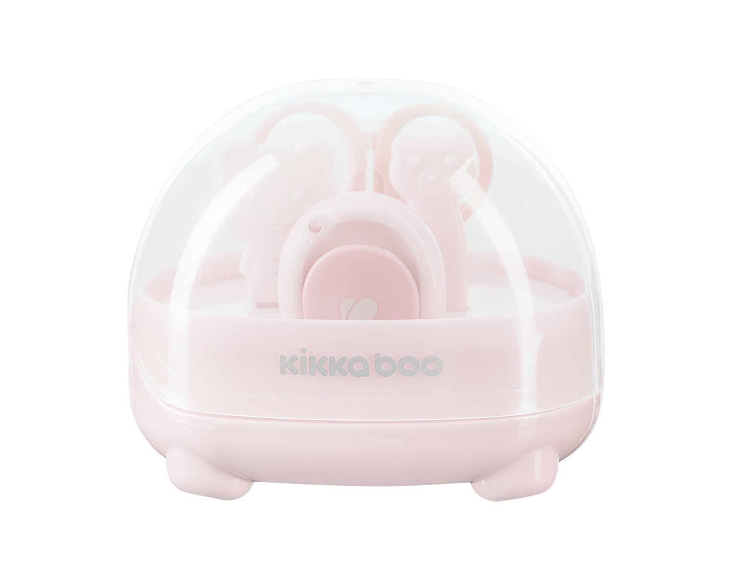 KikkaBoo Dětská manikúrní sada Bear Pink 4 ks KikkaBoo