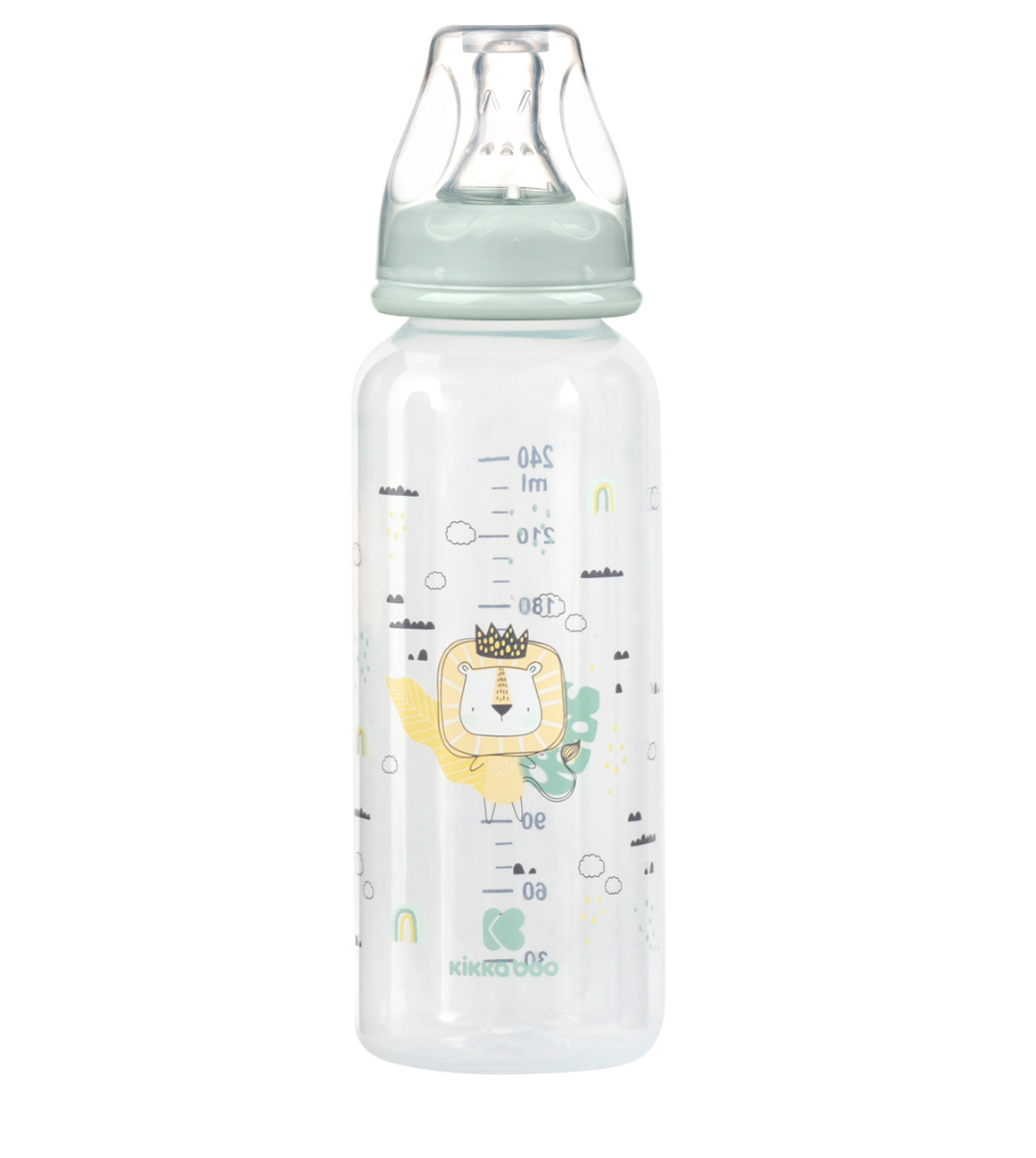 KikkaBoo Kojenecká láhev 3m+ Savanna Mint 240 ml KikkaBoo