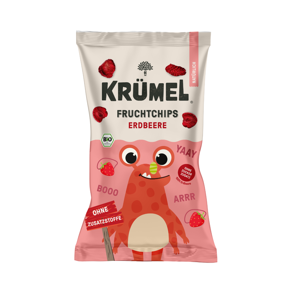 Krümel BIO Jahodové chipsy sušené mrazem 10 g Krümel