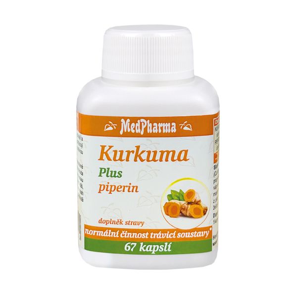 Medpharma Kurkuma Plus piperin 67 kapslí Medpharma