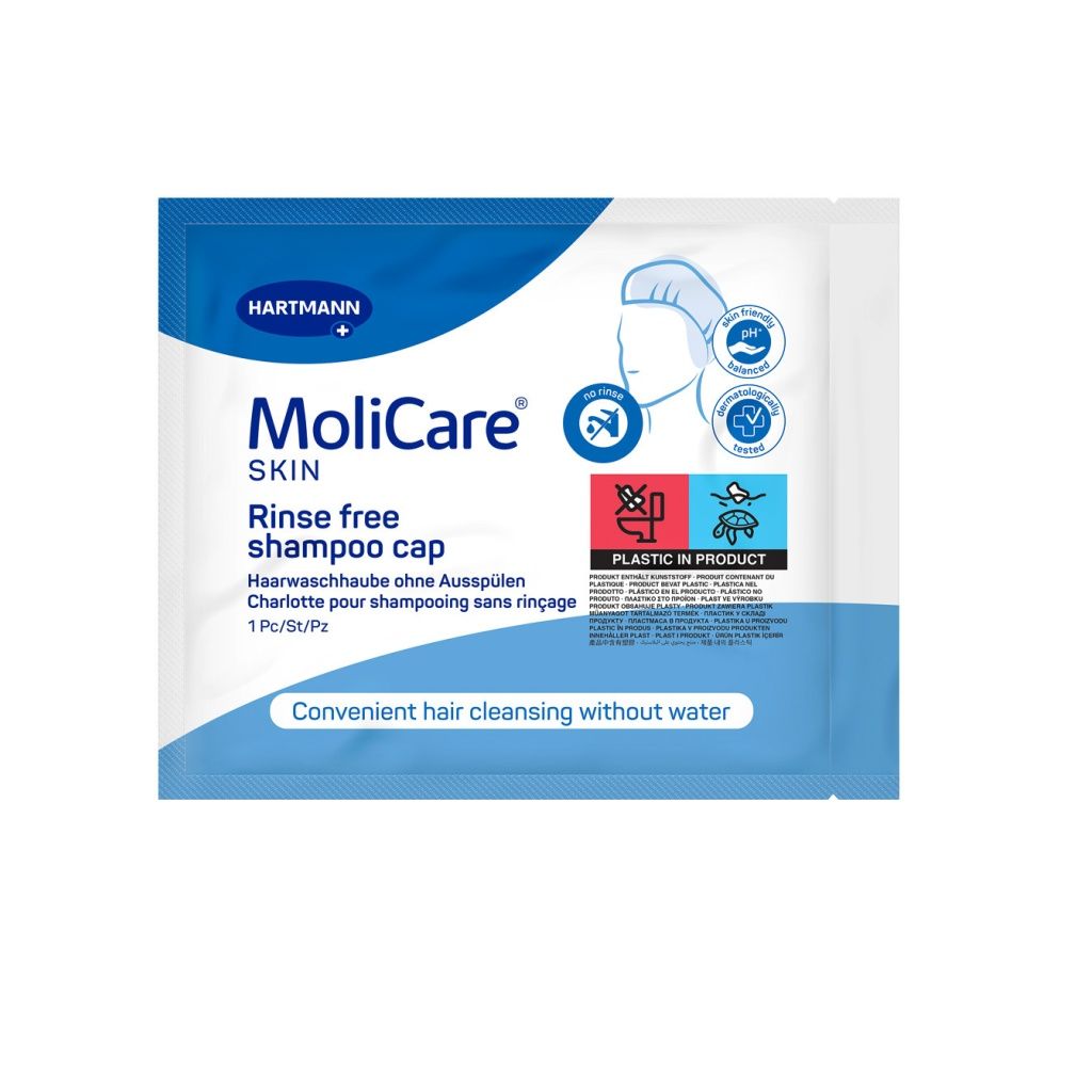 MoliCare Skin Čepice na mytí vlasů bez oplachu 1 ks MoliCare