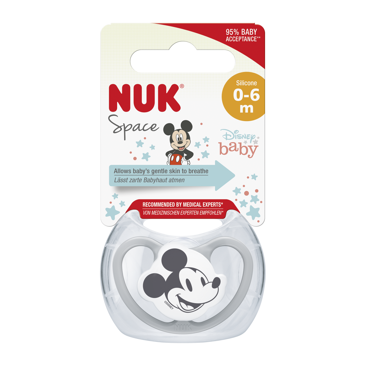 NUK Dudlík Space Disney Mickey 0-6m box NUK
