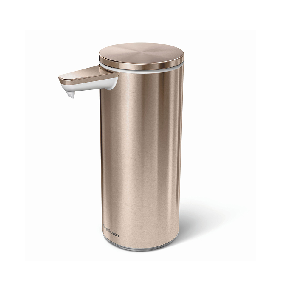 Simplehuman Bezdotykový dávkovač mýdla dobíjecí 266 ml rose gold ocel Simplehuman