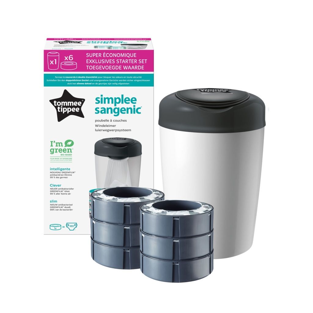 Tommee Tippee Simplee koš + náhradní kazety 6 ks Tommee Tippee