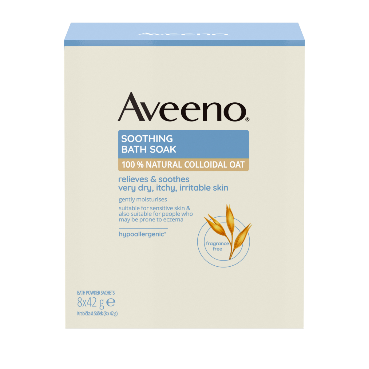 Aveeno Dermexa Zklidňující ovesná koupel 8x42 g Aveeno
