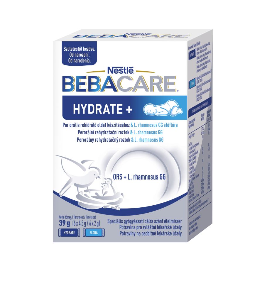 BEBACARE HYDRATE+ perorální roztok 39 g BEBACARE