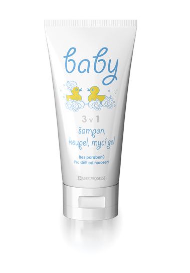 Baby 3v1 šampon - koupel - mycí gel 200 ml