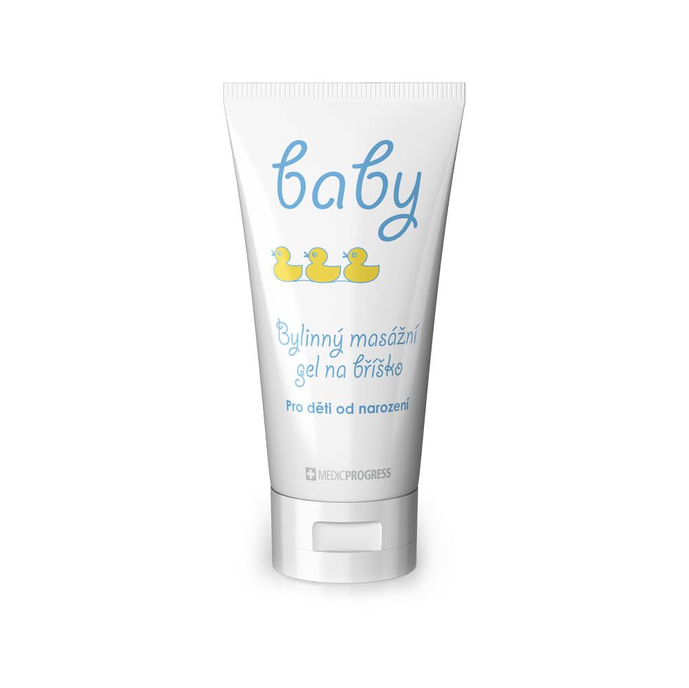 Baby Bylinný masážní gel na bříško 50 ml Baby