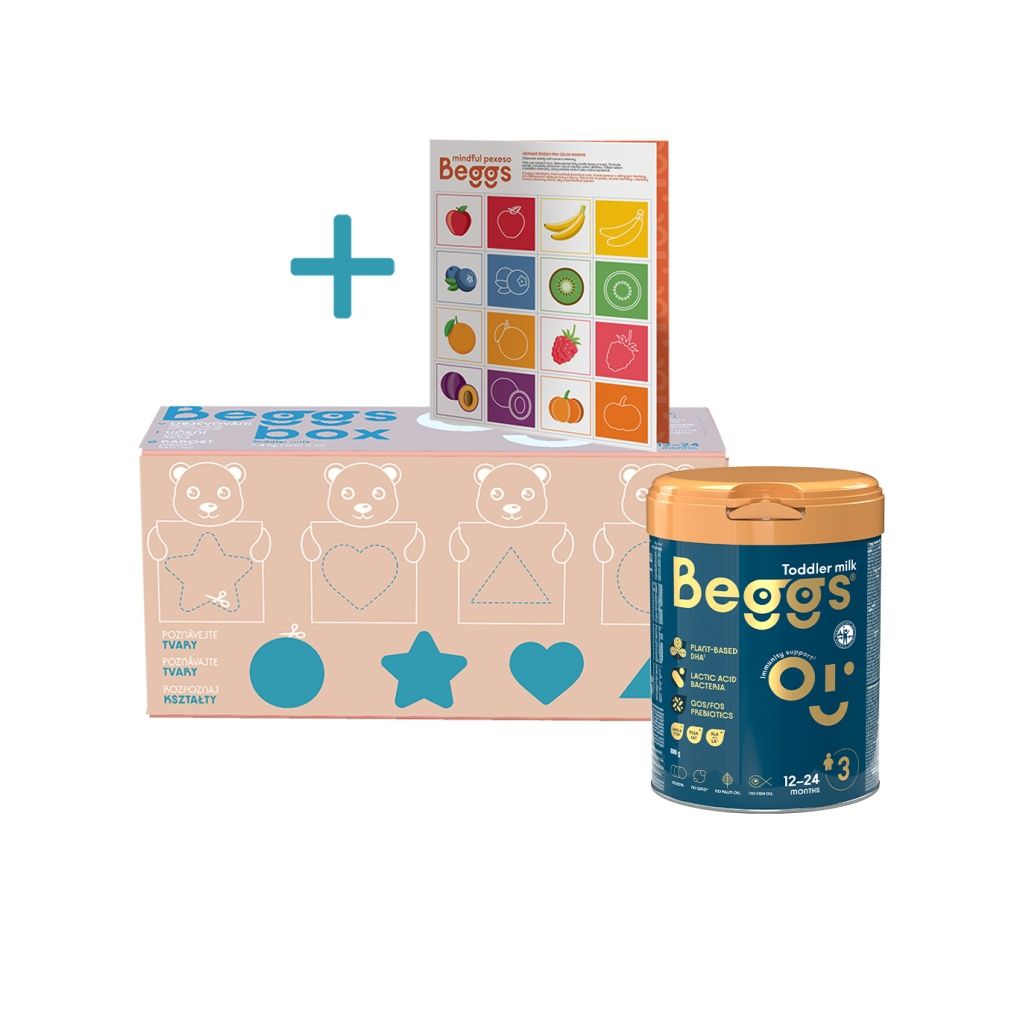 Beggs 3 Batolecí mléko box 3x800 g + pexeso Beggs