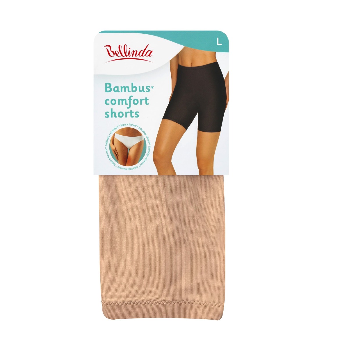 Bellinda BAMBUS Comfort Shorts vel. L dámské spodní šortky béžové Bellinda