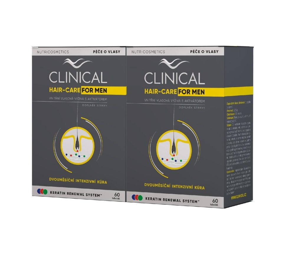 Clinical Hair-Care FOR MEN 4měsíční kúra 2x60 tobolek Clinical