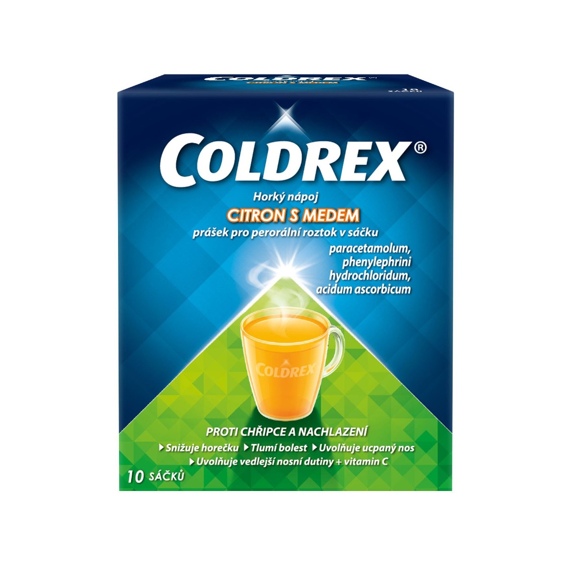 Coldrex Horký nápoj Citron s medem 10 sáčků Coldrex