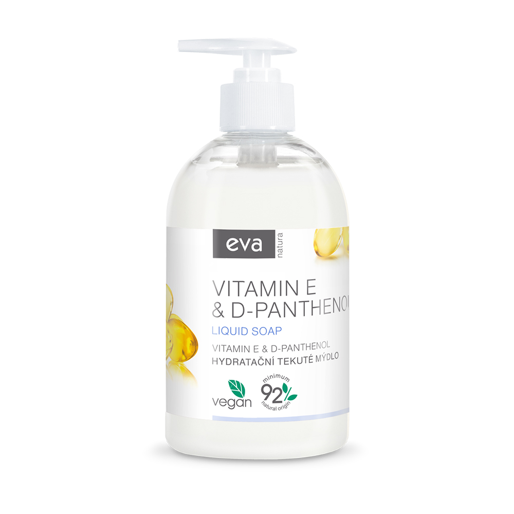 Eva Natura Hydratační tekuté mýdlo Vitamín E & D-Panthenol 500 ml Eva Natura