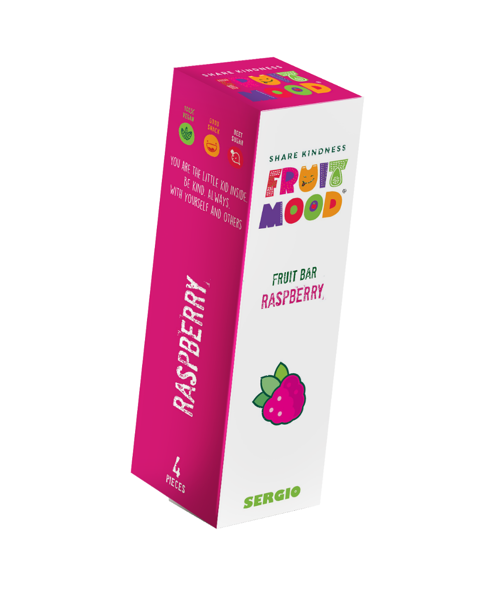 FRUIT MOOD Ovocná tyčinka malina 4x20 g FRUIT MOOD