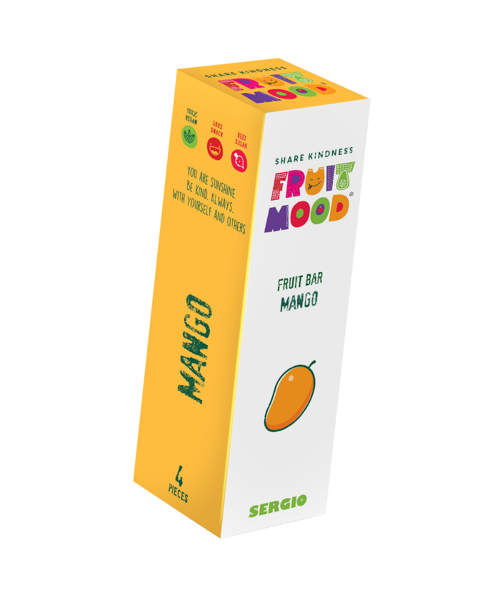 FRUIT MOOD Ovocná tyčinka mango 4x20 g FRUIT MOOD