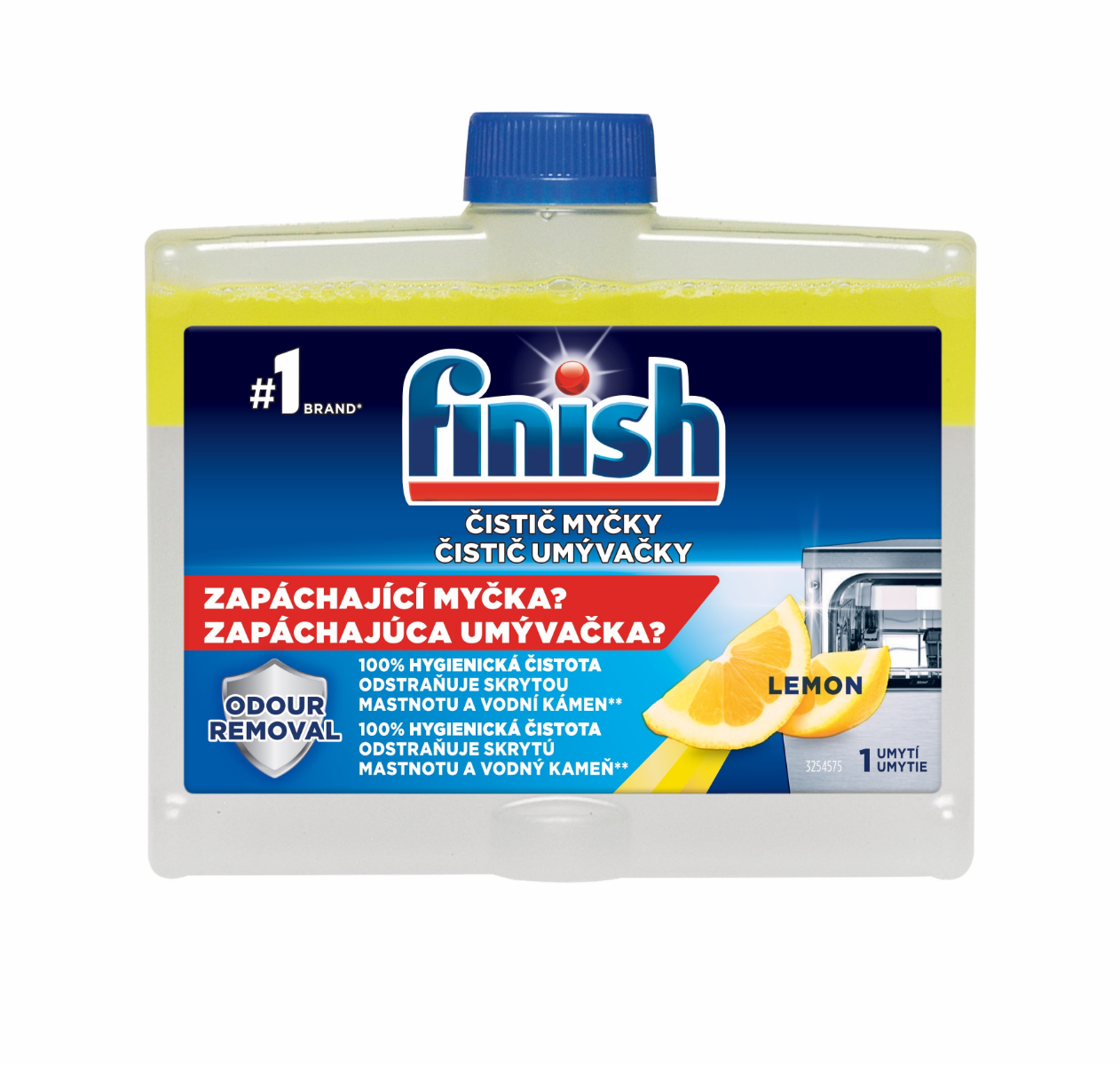 Finish Čistič myčky lemon sparkle 250 ml Finish