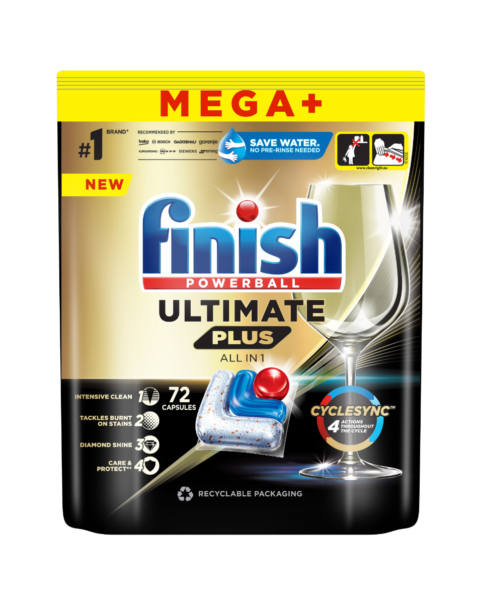 Finish Ultimate Plus All in 1 kapsle do myčky 72 ks Finish