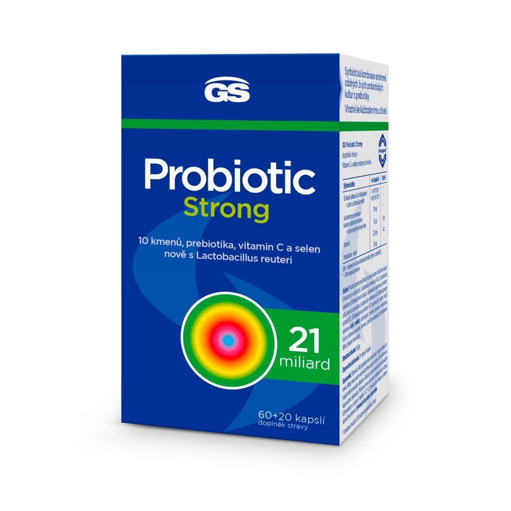 GS Probiotic Strong 60+20 kapslí GS