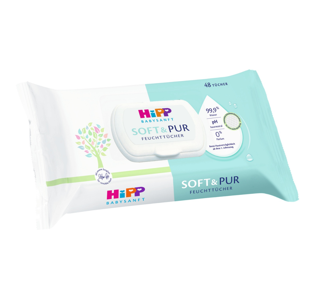 Hipp Babysanft Čisticí vlhčené ubrousky Soft & Pur 18x48 ks Hipp