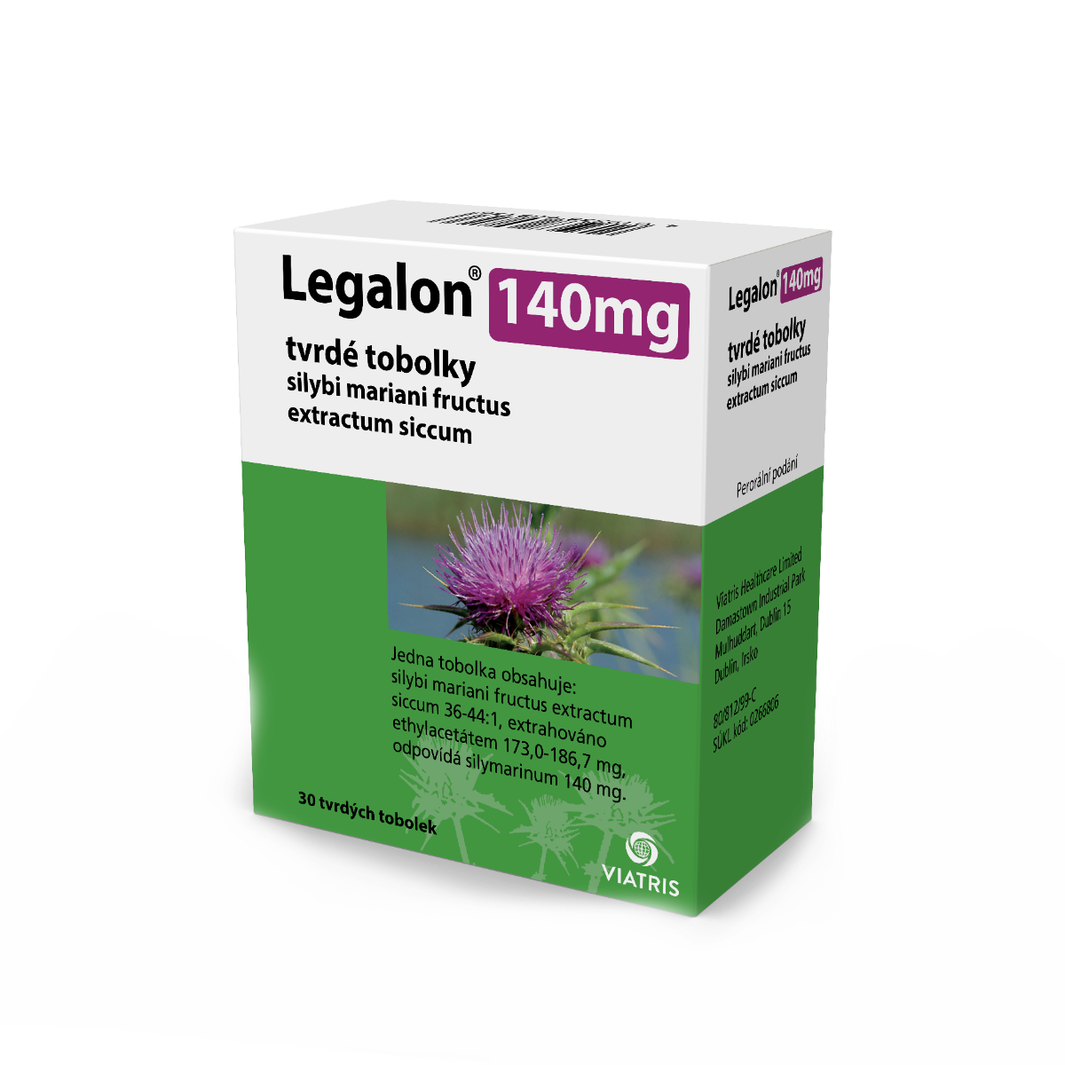 Legalon 140 mg 30 tvrdých tobolek Legalon