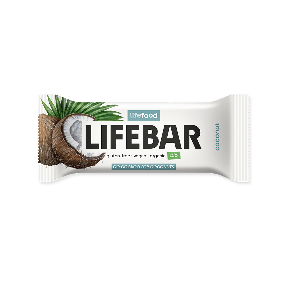 LifeFood Lifebar tyčinka kokosová BIO 40 g LifeFood