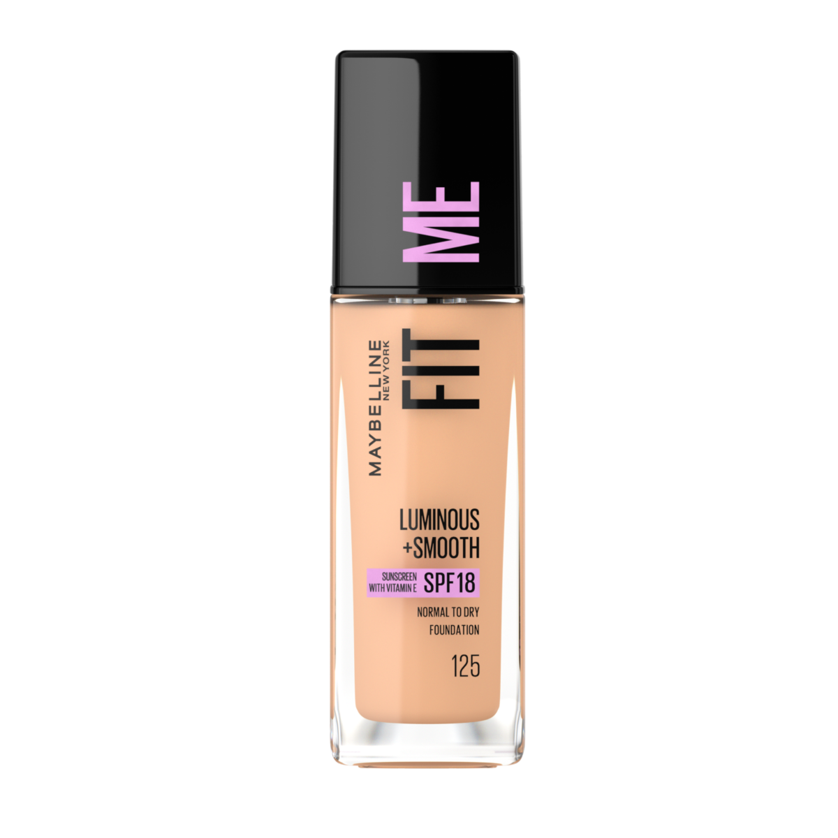 Maybelline Fit me Luminous + Smooth odstín 125 Nude Beige make-up 30 ml Maybelline