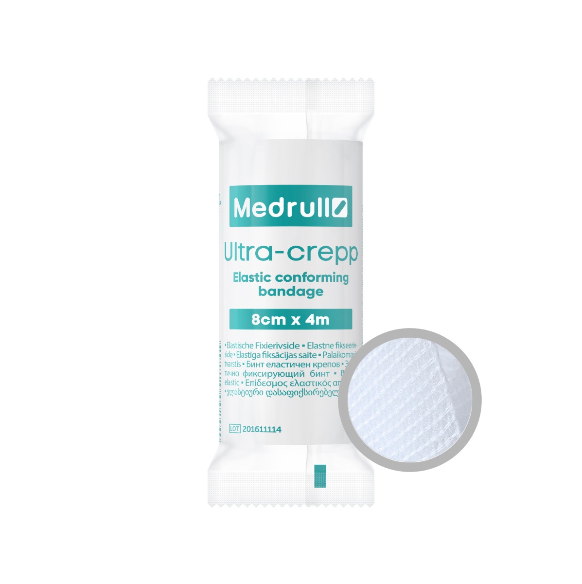 Medrull Ultra-crepp 8 cm x 4 m nesterilní obinadlo elastické Medrull