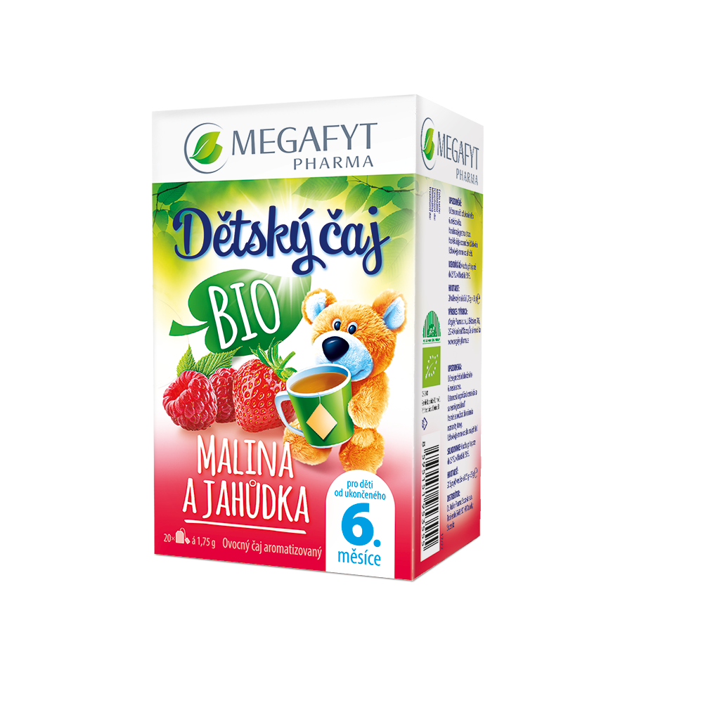 Megafyt BIO Dětský čaj malina a jahůdka 20x1