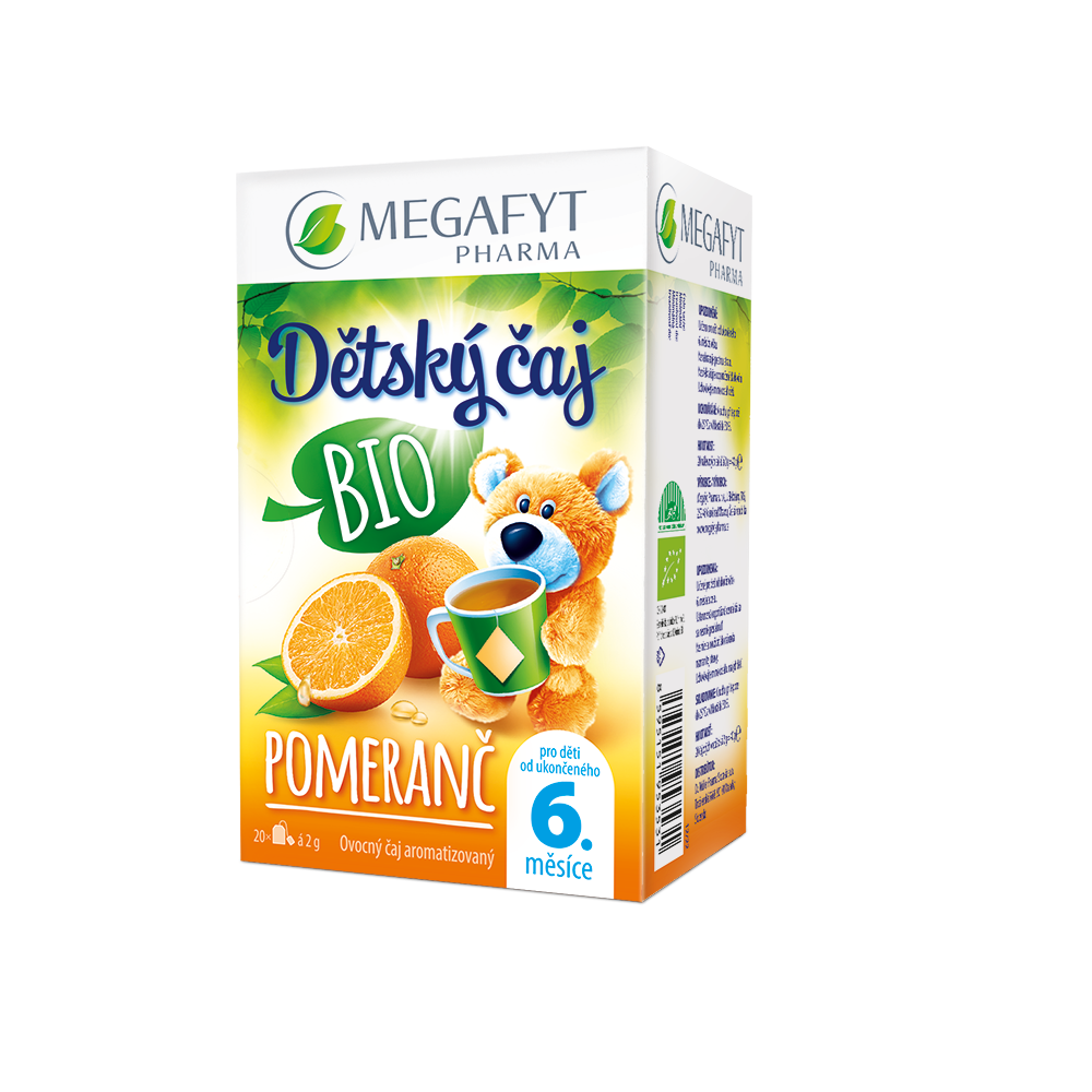 Megafyt BIO Dětský čaj pomeranč 20x2 g Megafyt