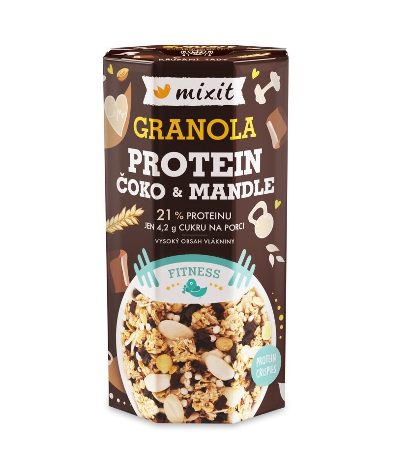 Mixit Proteinová granola Čoko & mandle 450 g Mixit
