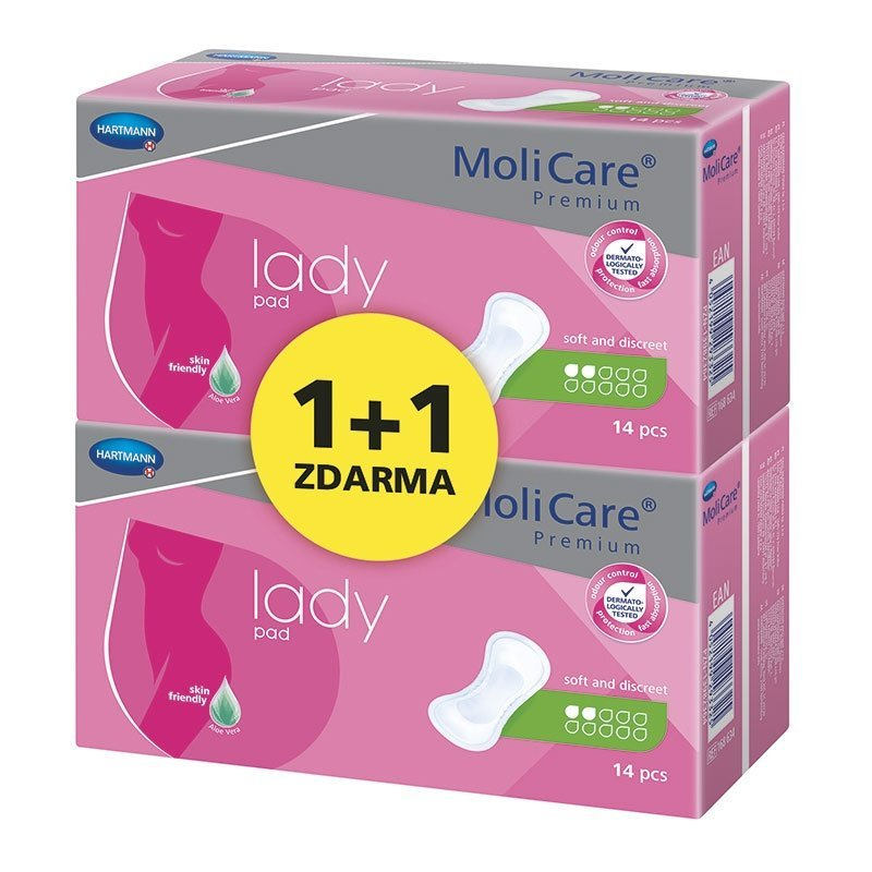 MoliCare Lady 2 kapky inkontinenční vložky 2x14 ks duopack MoliCare